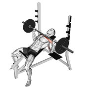 Barbell incline press demonstration