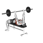 Barbell pull-over demonstration