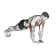 Diamond push-up demonstration