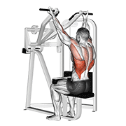 Reverse-grip lat pull-down demonstration
